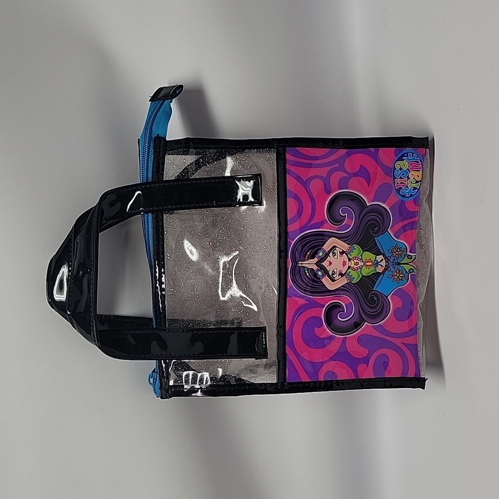 Lisa Frank Genie Girl LF Tote Bag VTG 80s Glitter Handbag  Lunchbag 8" x 10"